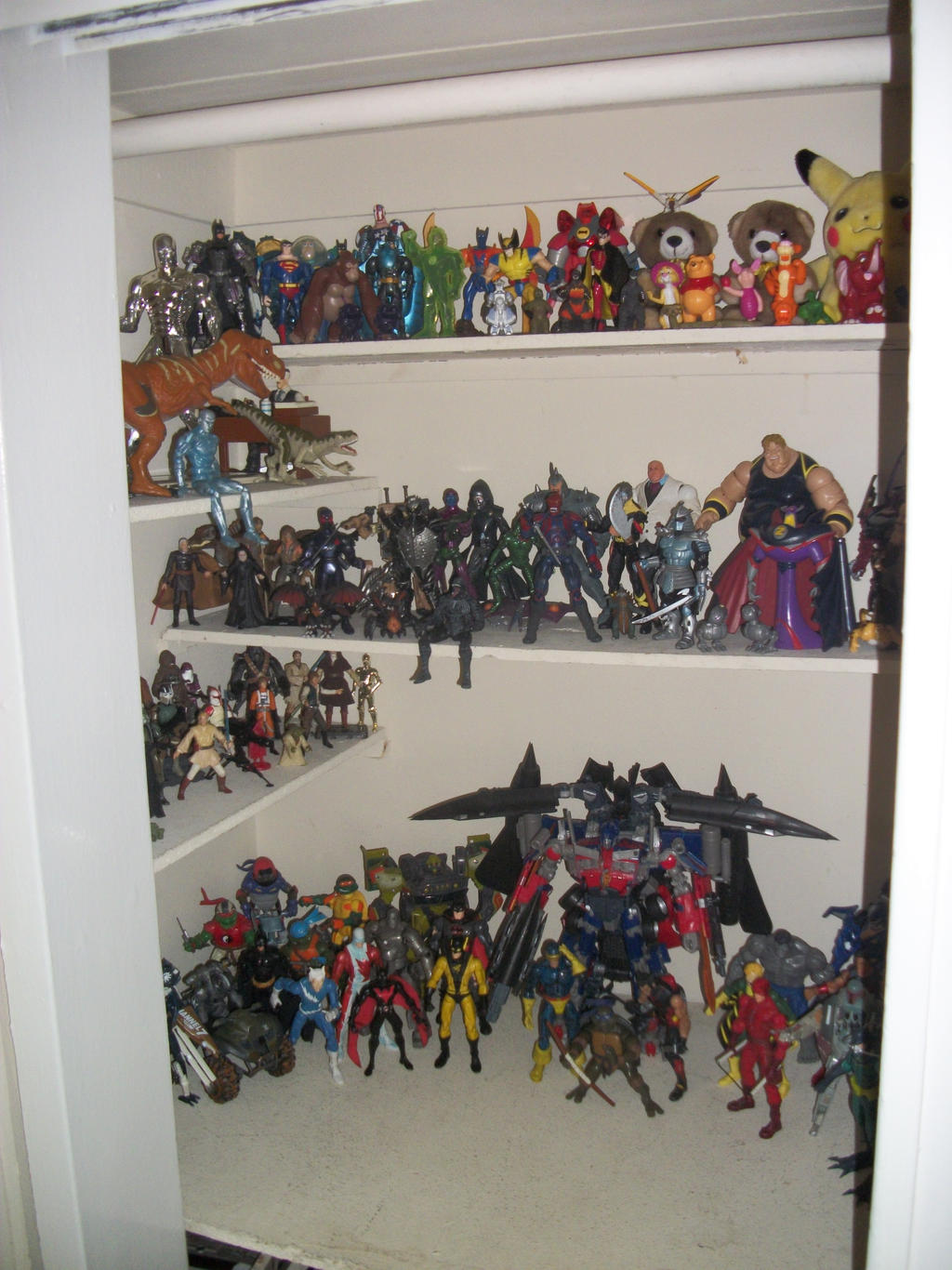 My Action Figuers in the closet by WOLFBLADE111 on DeviantArt