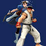 Ryu and Chun Li