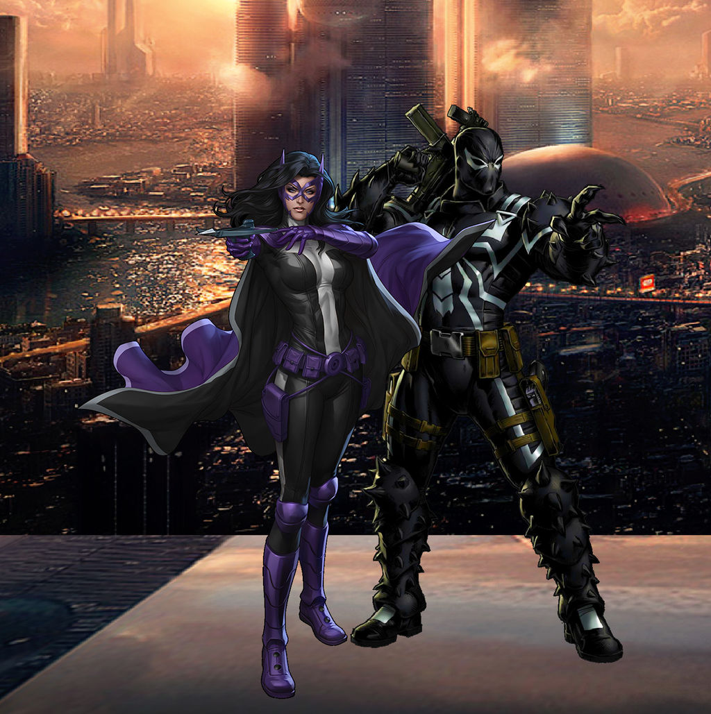 Agent Venom and Huntress