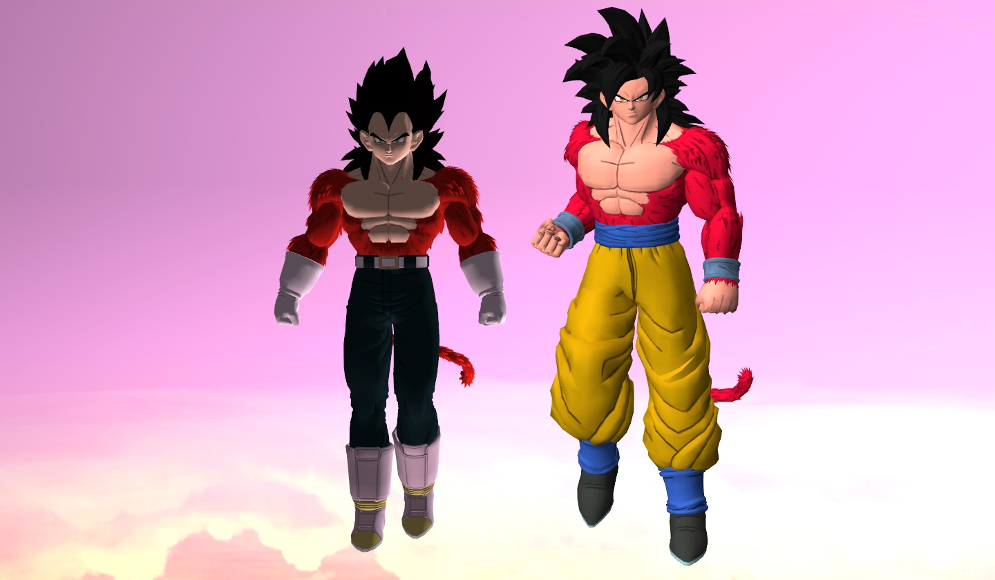 Super Saiyan 4 Goku and Vegeta. by WOLFBLADE111 on DeviantArt