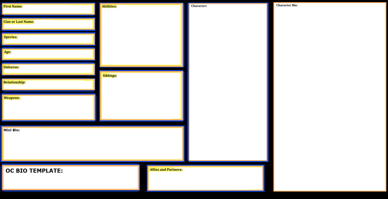 Oc Bio Template by WOLFBLADE111 on DeviantArt