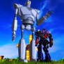 Optimus Prime Meets The Iron Giant