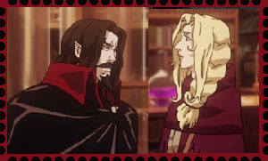 Dracula and Lisa Stamp