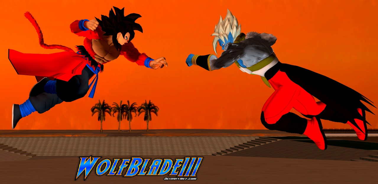 Super Saiyan 4 Goku and Vegeta. by WOLFBLADE111 on DeviantArt