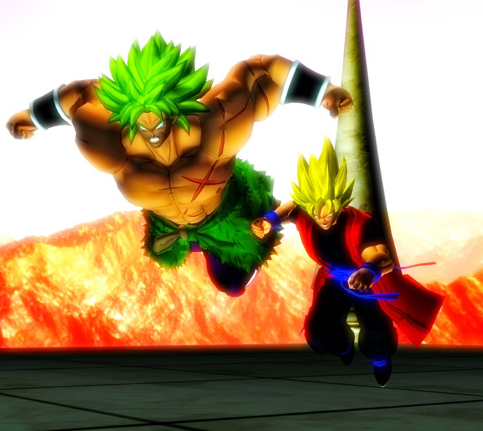 Birthday Gift: Super Broly and Xeno Goku by WOLFBLADE111 Birthday Gift: Super Broly and Xeno Goku by WOLFBLADE111