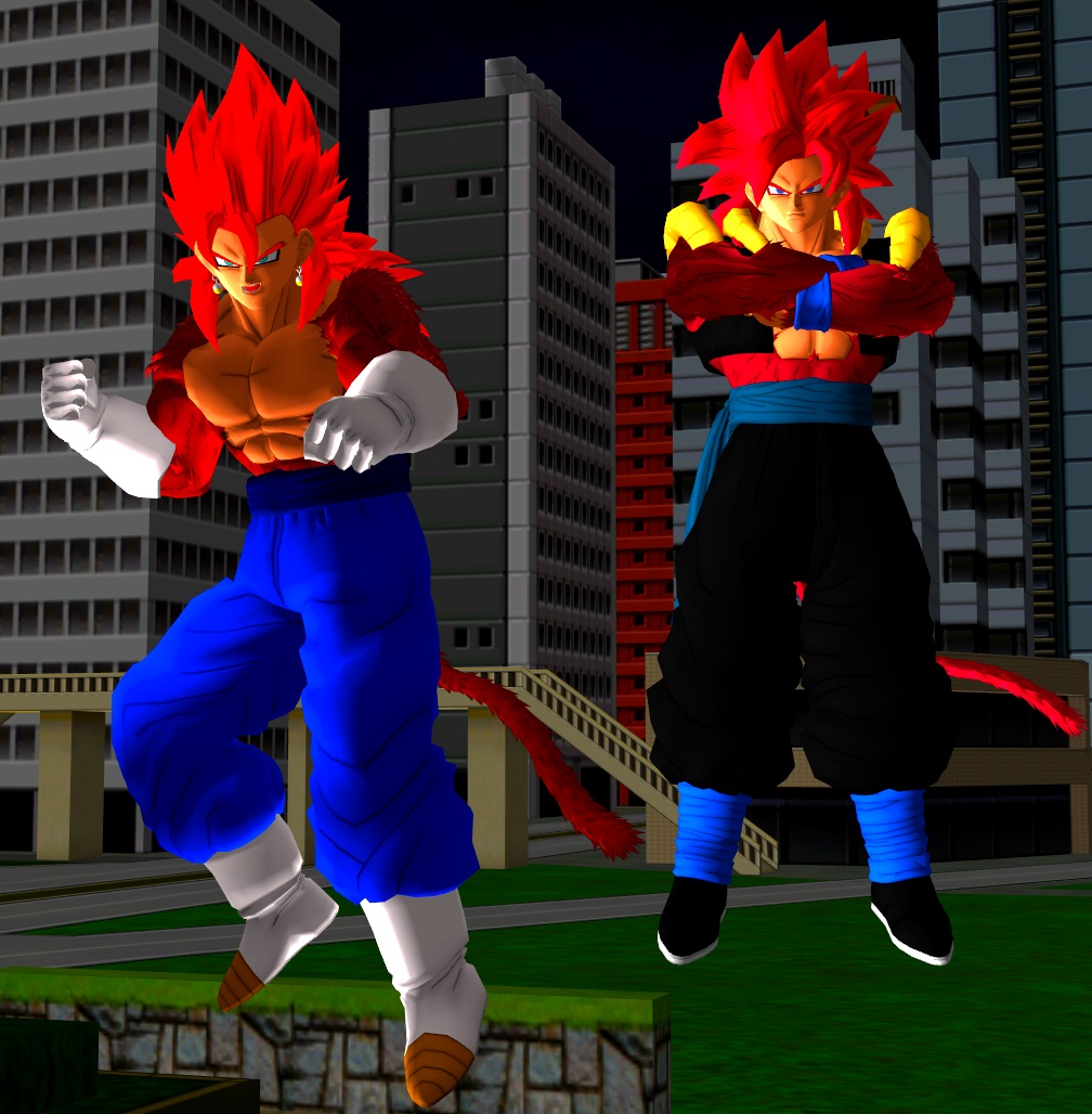 Super Saiyan 4 Goku and Vegeta. by WOLFBLADE111 on DeviantArt