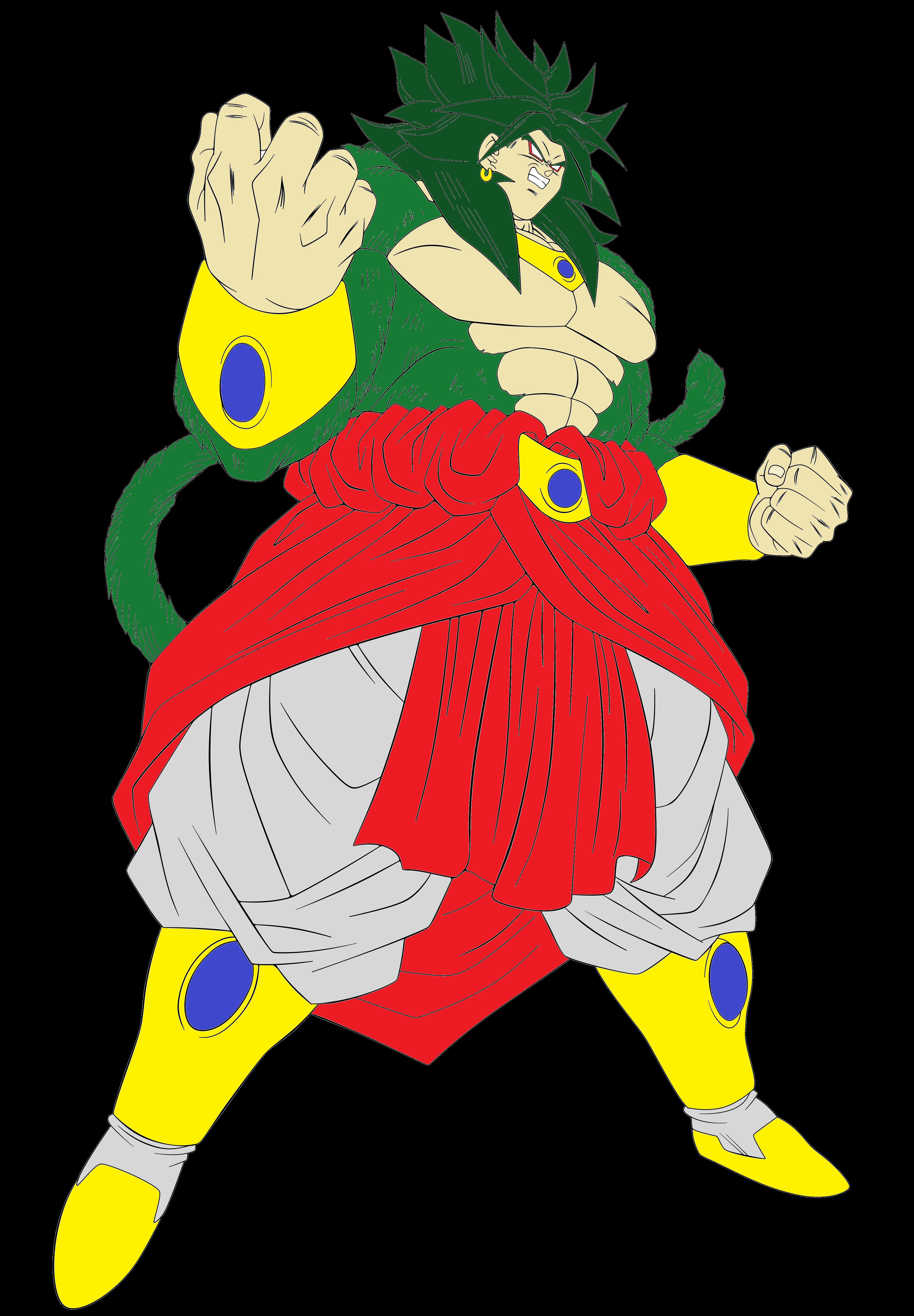 SSJ5 Broly SSJ4 Edition by PUTLEADINURHEAD on DeviantArt