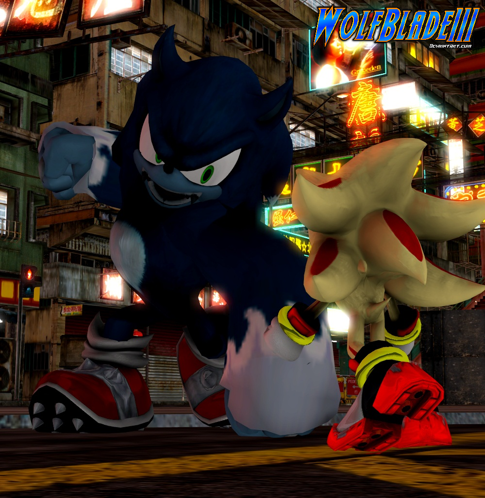 Hyper Sonic vs Super Mecha Sonic by WOLFBLADE111 on DeviantArt