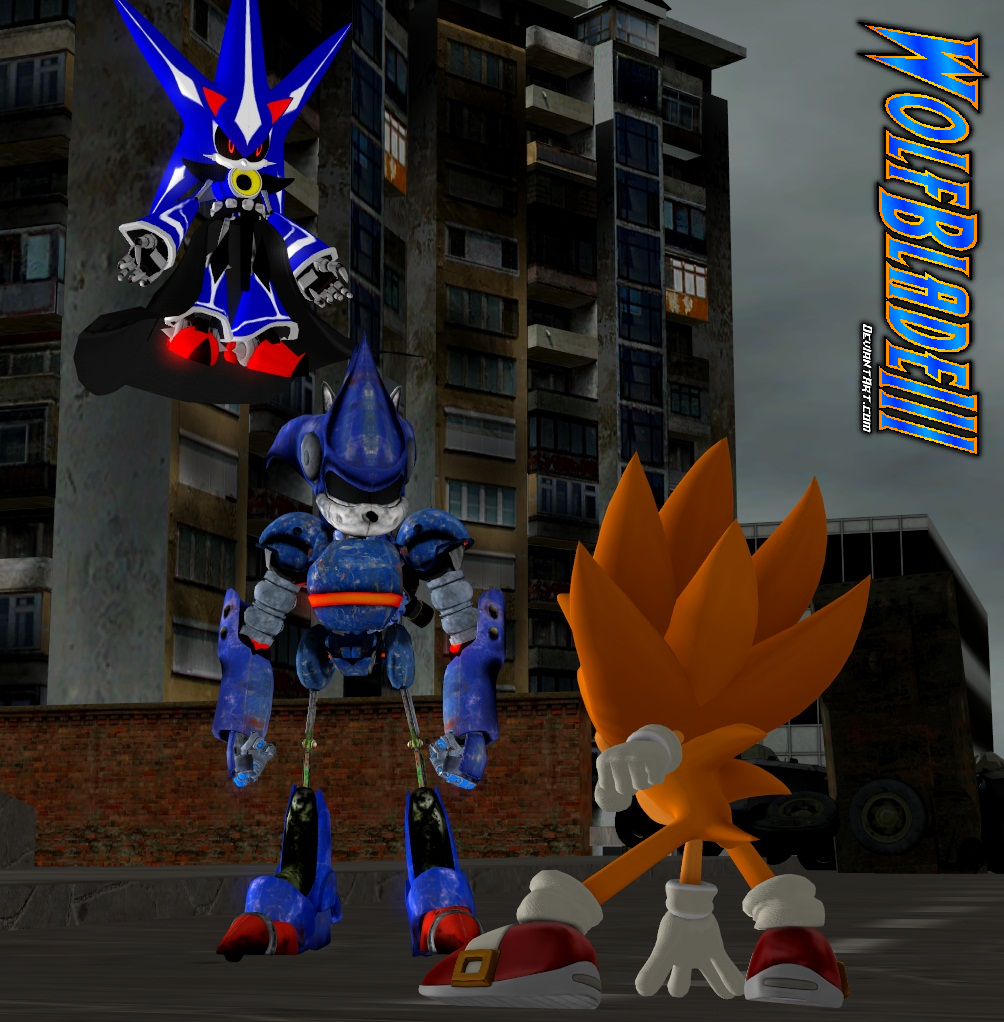 Super Mecha Sonic vs Super Neo Metal Sonic by WOLFBLADE111 on DeviantArt