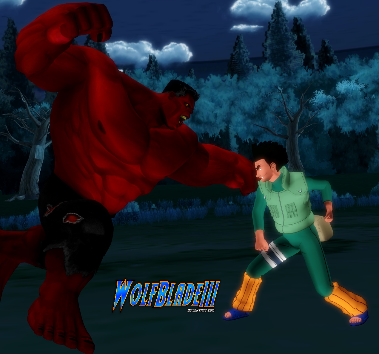 Battle of Mighty Red Rage! by WOLFBLADE111 on DeviantArt