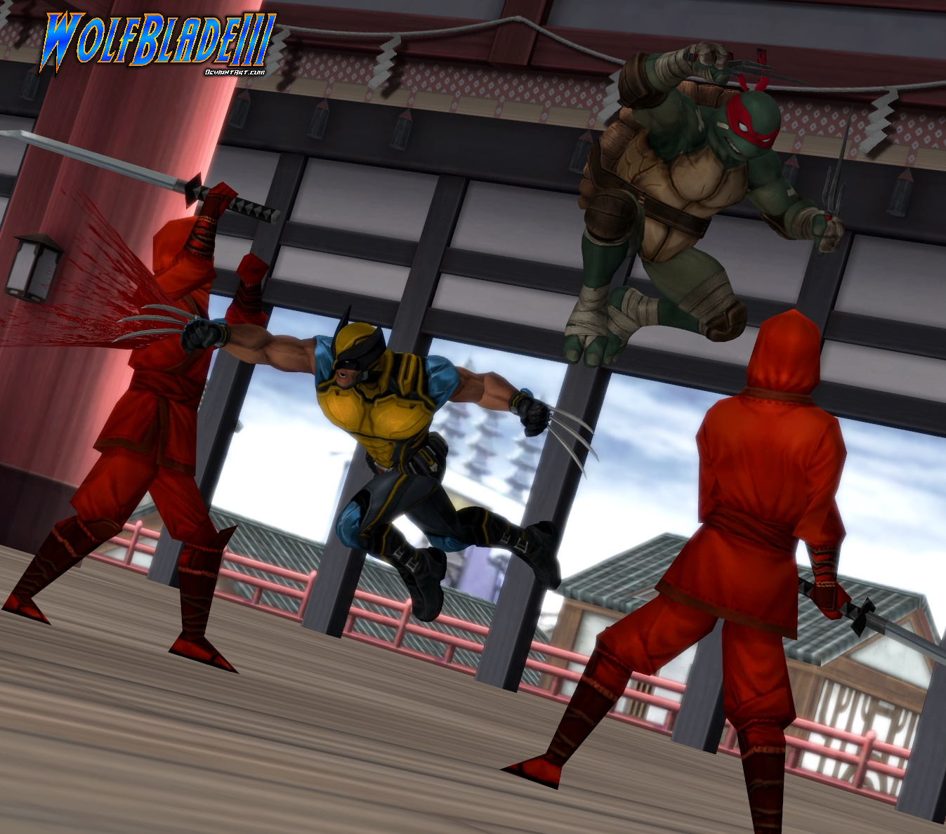 Wolverine Raphael Wolverine and Raphael by WOLFBLADE111 on DeviantArt