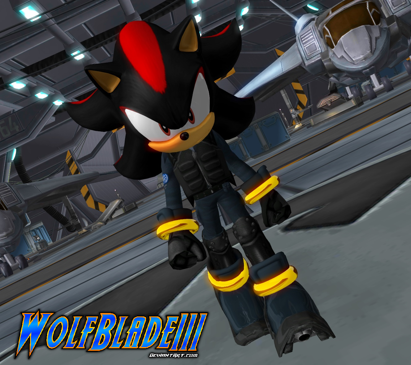 Shadow The Hedgehog GUN Agent by WOLFBLADE111 on DeviantArt