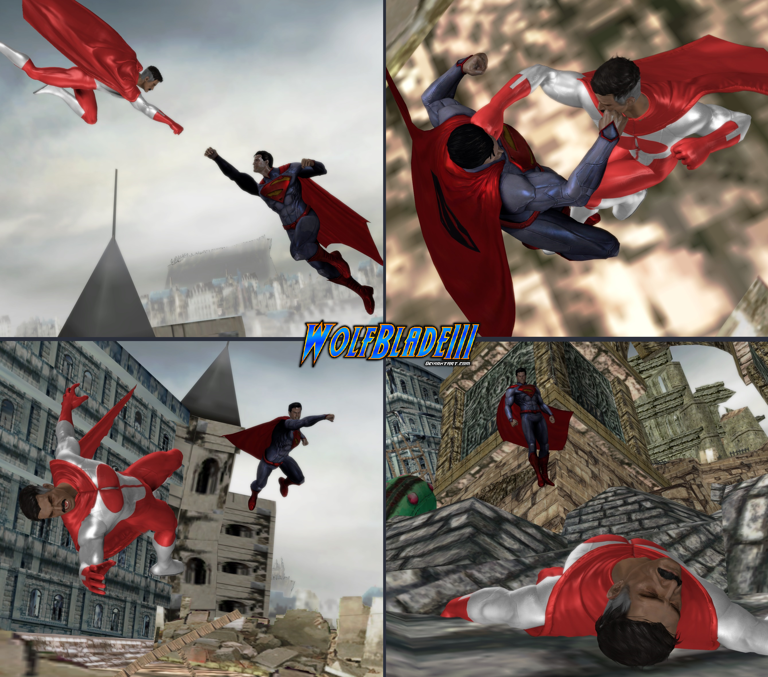 Superman Vs Omniman By Wolfblade111 On Deviantart Superman Vs Omniman By Wolfblade111 On Deviantart