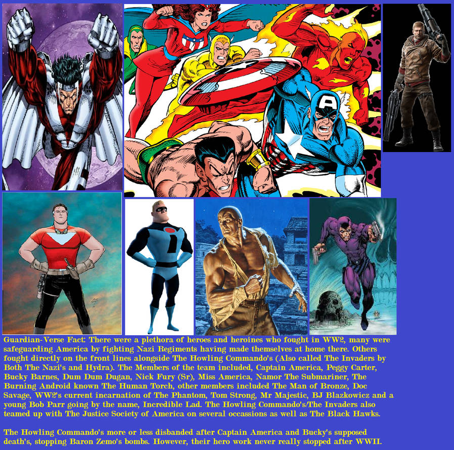 Guardian-Verse Fact: The Howling Commandos by WOLFBLADE111 on DeviantArt