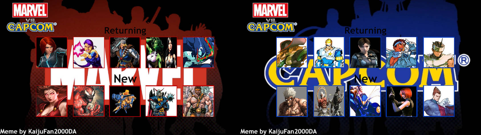 Marvel vs Capcom Characters That Must Have/Return. by WOLFBLADE111 on ...