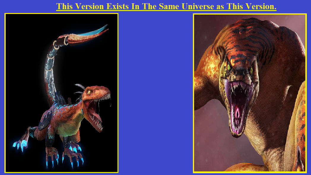 Blue Vs Riptor Two Riptor's For One Universe by WOLFBLADE111 on DeviantArt