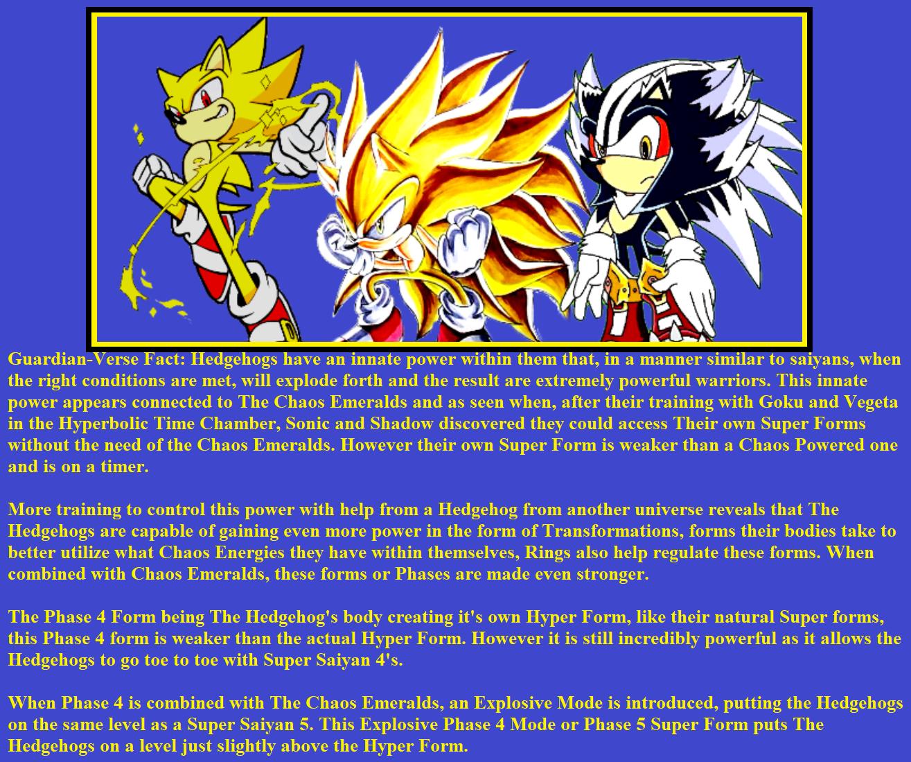 Super sonic X Universe OC Template, Wiki