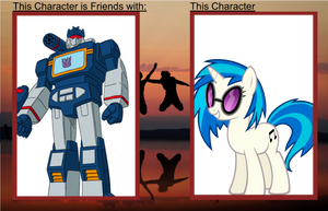 G-Verse Friendship: Soundwave and Vinyl Scratch
