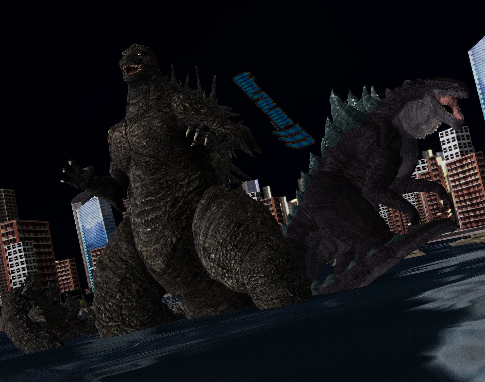 Goji and Zilla Jr by WOLFBLADE111 on DeviantArt