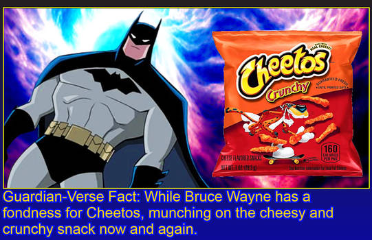 Guardian-Verse Fact: Cheetos, Even Batman Eats Em