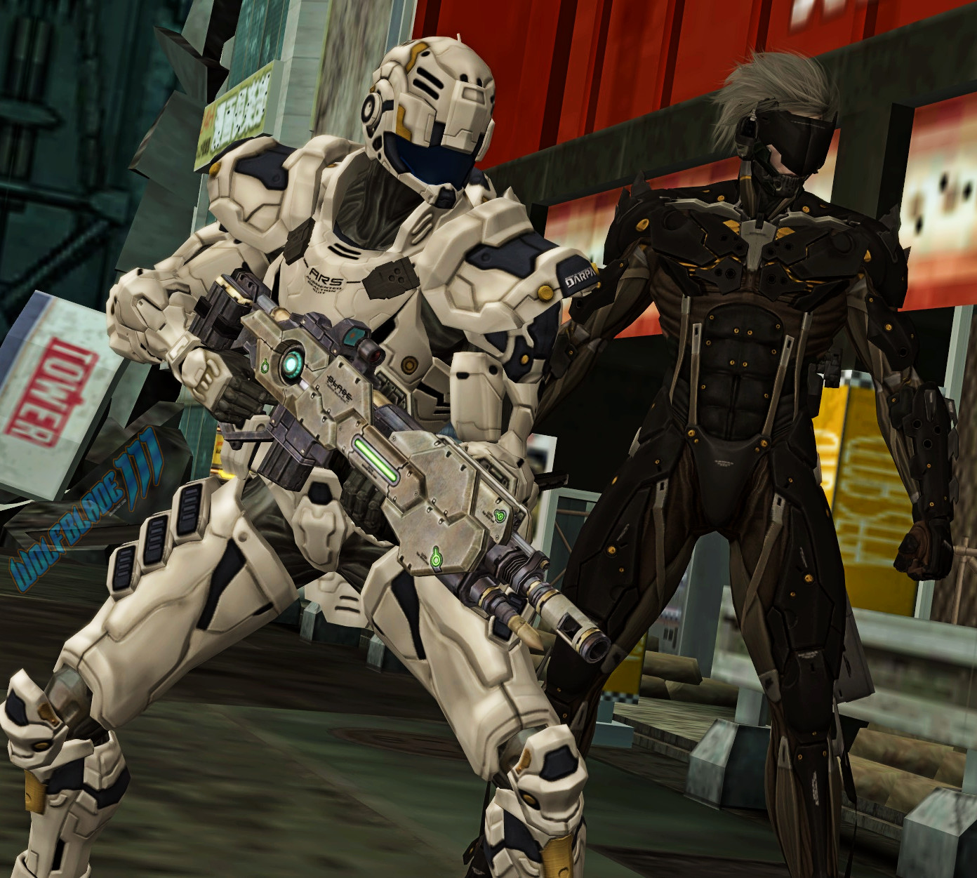 Sam Gideon and Raiden by WOLFBLADE111 on DeviantArt