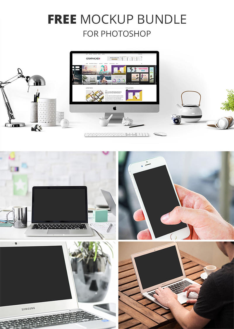 Download Free Device Mockups Free Psd Mockups By Graphicadi On Deviantart