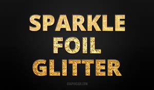 Freebie: Gold Glitter Layer Styles for Photoshop