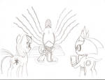 Twilight and Silver VS Archangel of Magic by ArdonSword