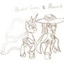 Luna And Alucard - Walking - Sketch
