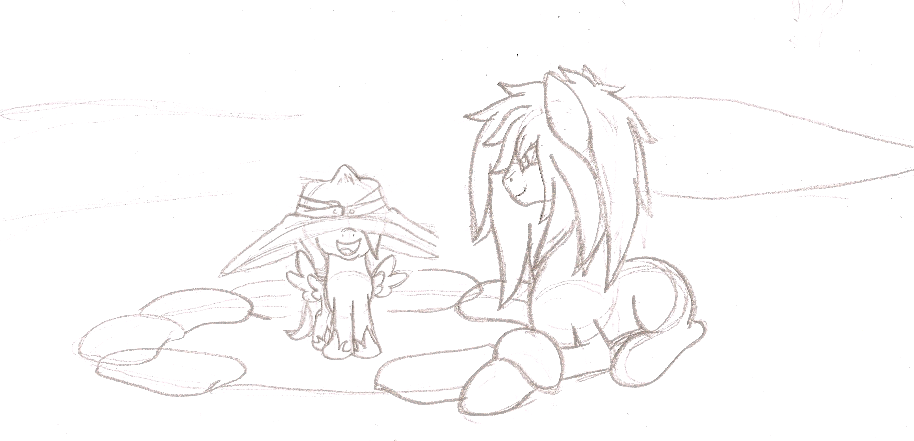 Small sketch of Woona n Alucard