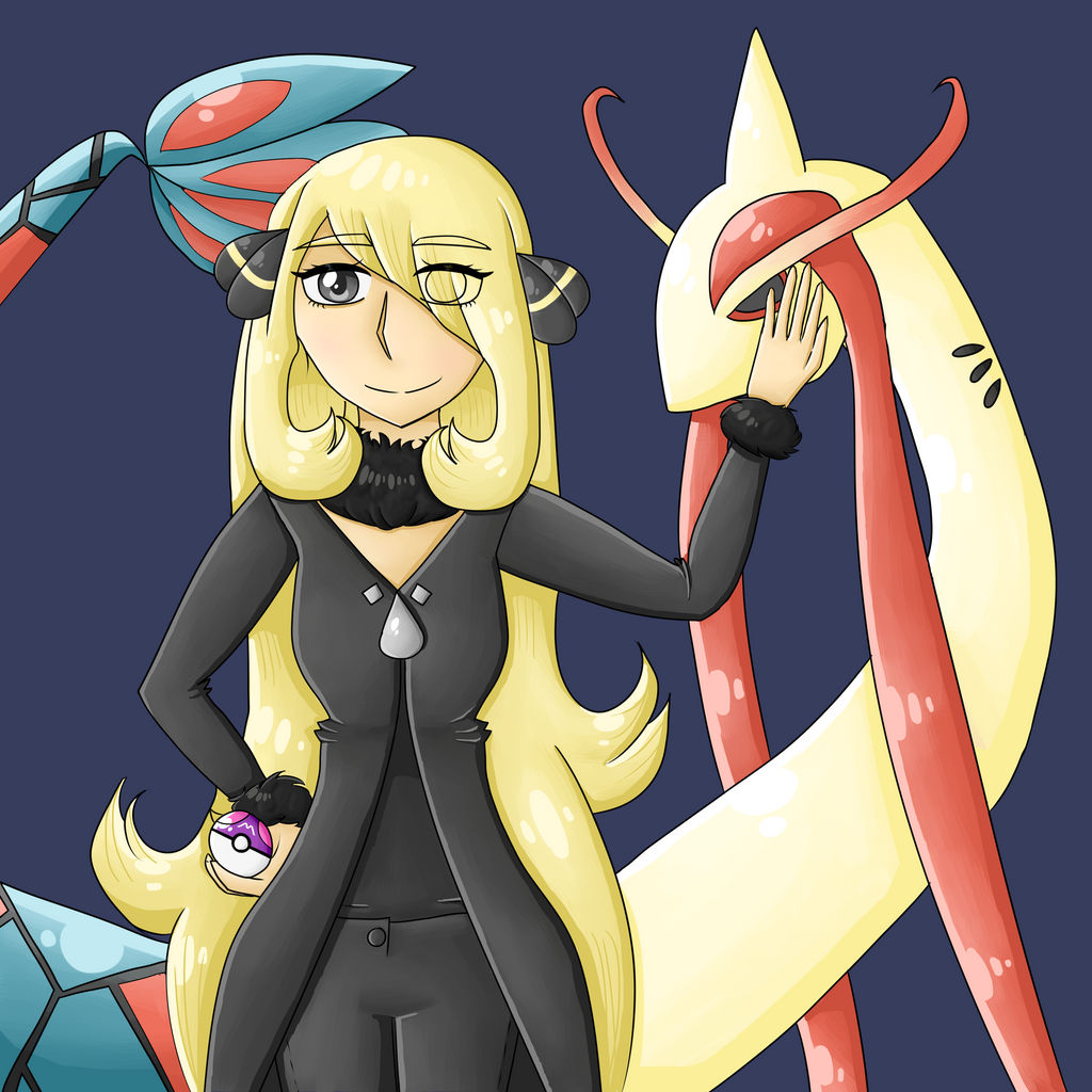 Champion Cynthia Wants to Battle! (Art Collab) by Gur209 on DeviantArt