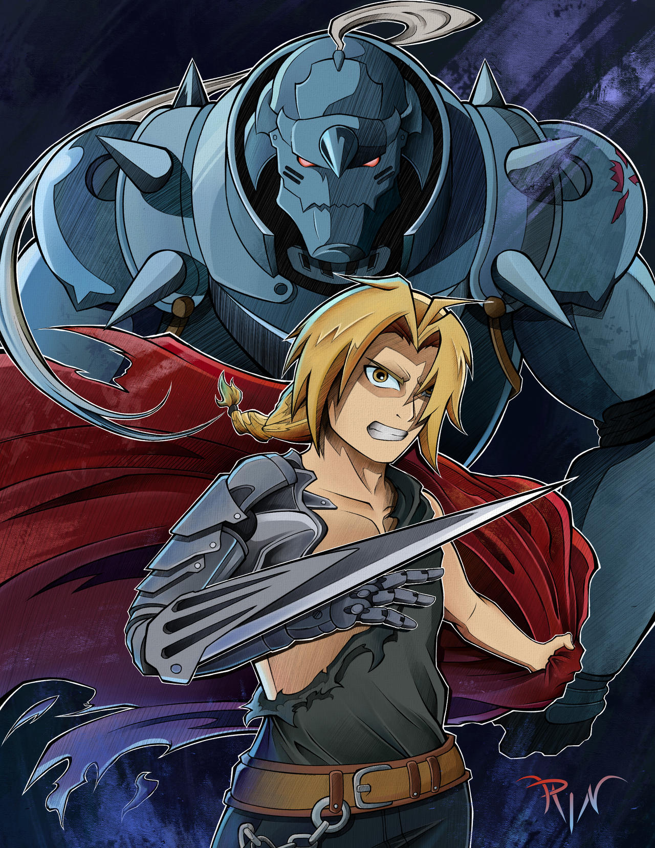 Elphonse EDWARD AND ALPHONSE ELRIC by delacruzrom on DeviantArt