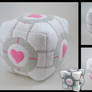 Portal Companion Cube plushie