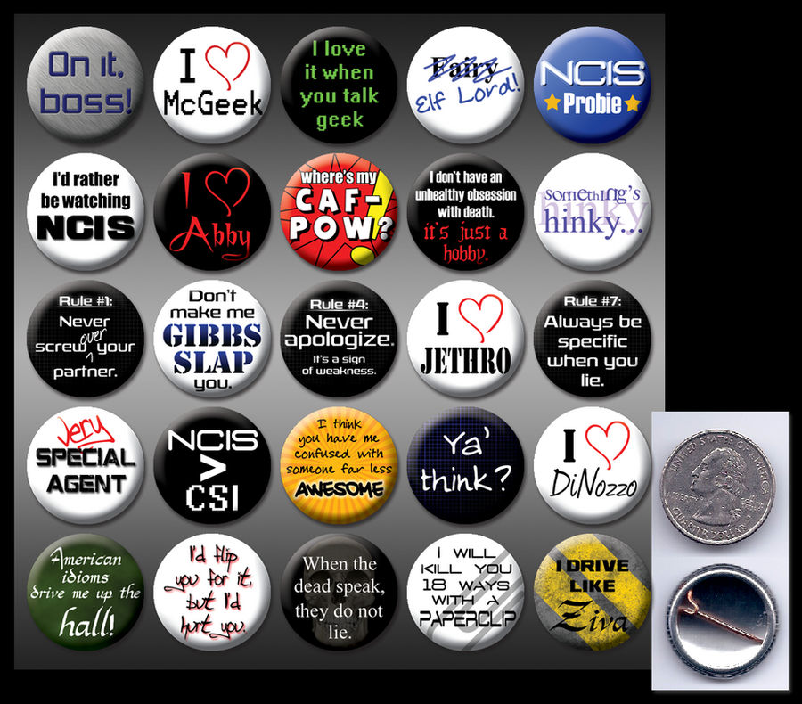 NCIS 1' buttons