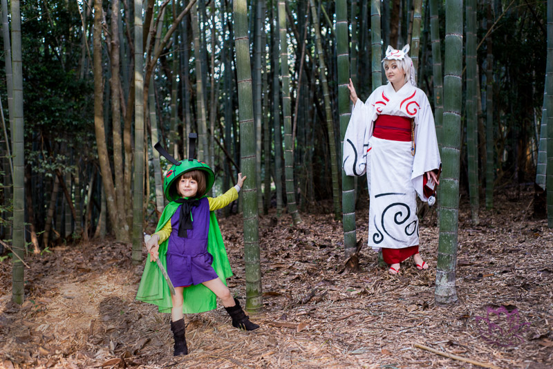 Amaterasu and Issun - Okami cosplay by eitanya