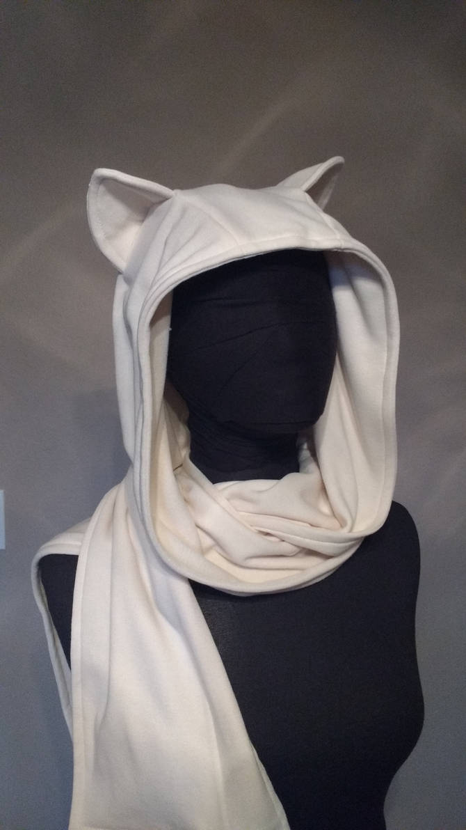 Kitty hoodie scarf by eitanya