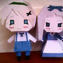 Two sisters, Ukraine and Belarus, by me~Papercraft