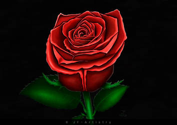 Red Rose by JF-Artistry