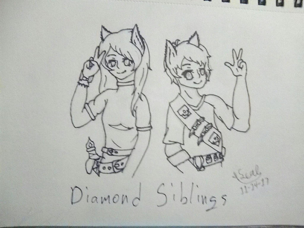 Diamond Siblings by Scalinea on DeviantArt