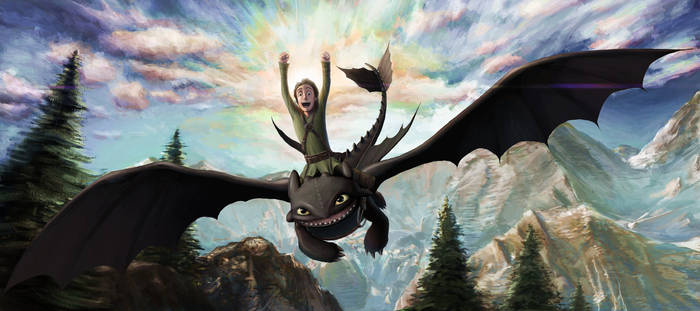 Hiccup and Toothless