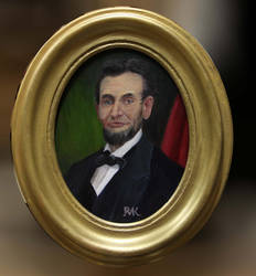 Abe Lincoln Oval Painting 2019 02