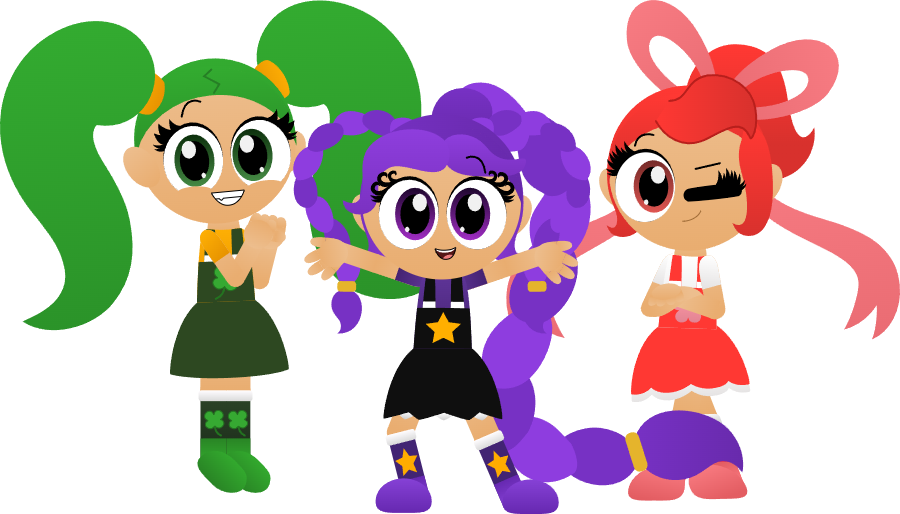 Gametoons Roses Red Ribbon Trixie, Lily and Rosie by maiborod on DeviantArt