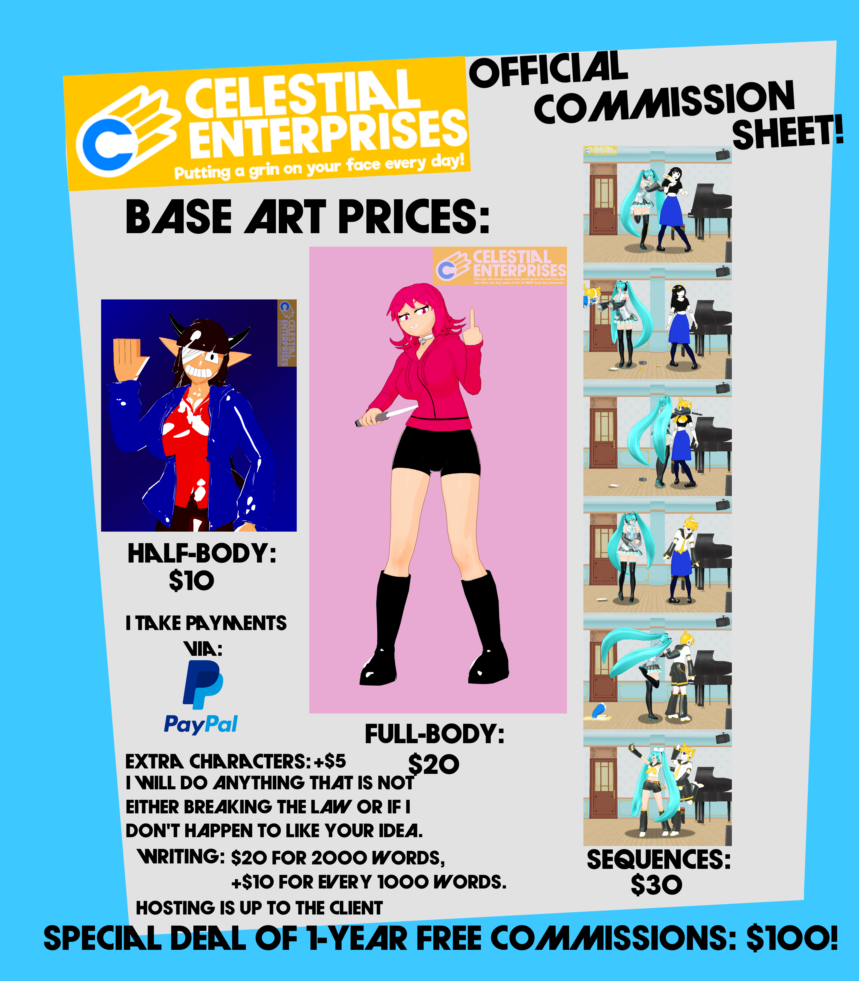 Agent Commission Deviantart Commission Sheet by Thisisanswer on DeviantArt