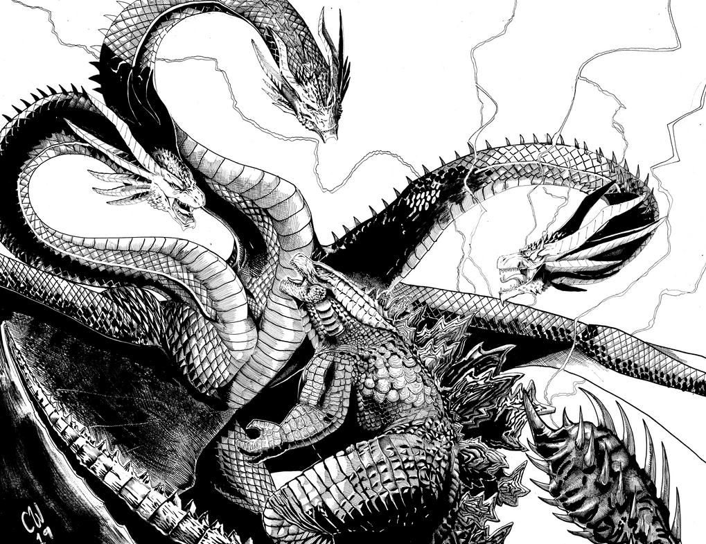 Godzilla Vs King Ghidorah! by ChristianWillett on DeviantArt