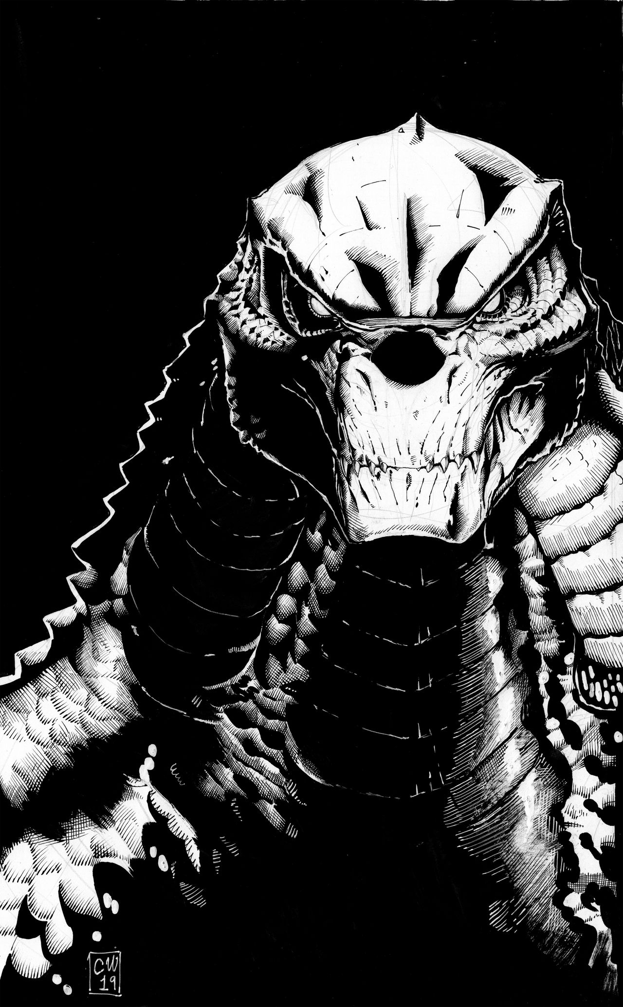Godzilla Red Ink Godzilla Ink by ChristianWillett on DeviantArt