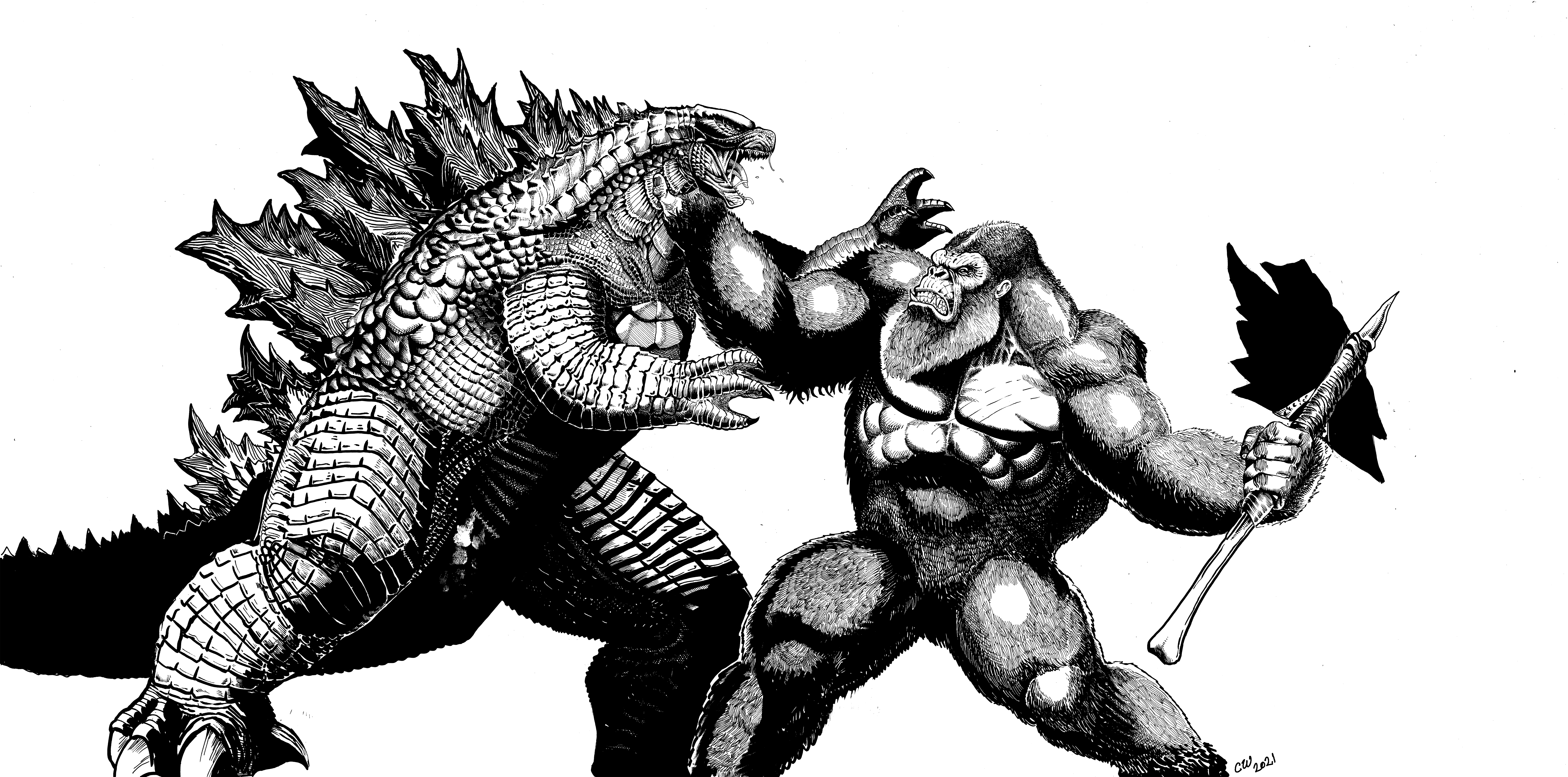 Godzilla vs Kong by ChristianWillett on DeviantArt