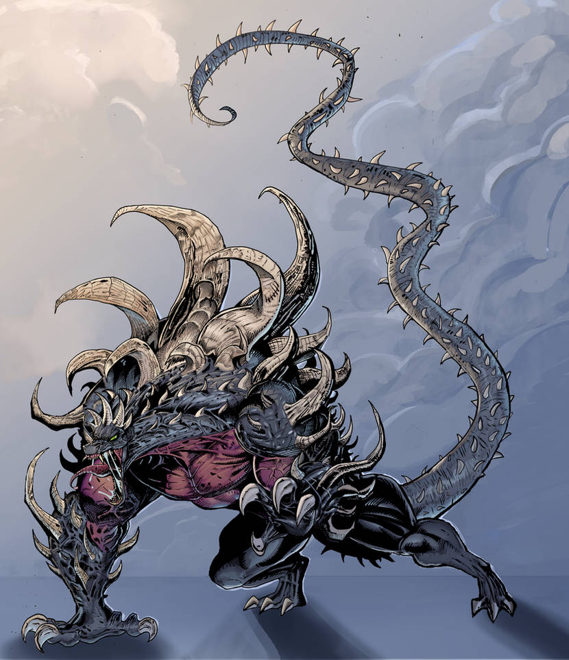 Anguirus Redesign in color by ChristianWillett on DeviantArt