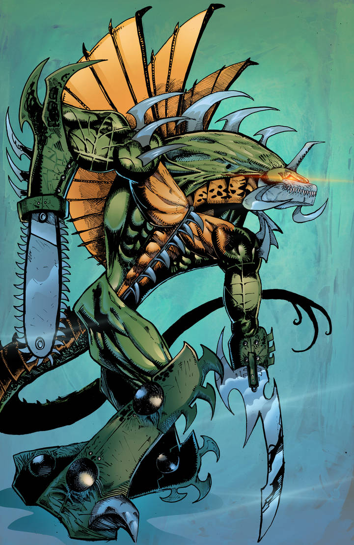 Gigan Redesign color by ChristianWillett on DeviantArt