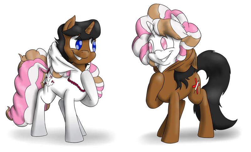Haywick and Pink Pepper's Costume Shenanigans by timsplosion