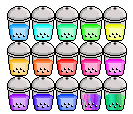 Bubble Tea Pixels by KurodaEmi